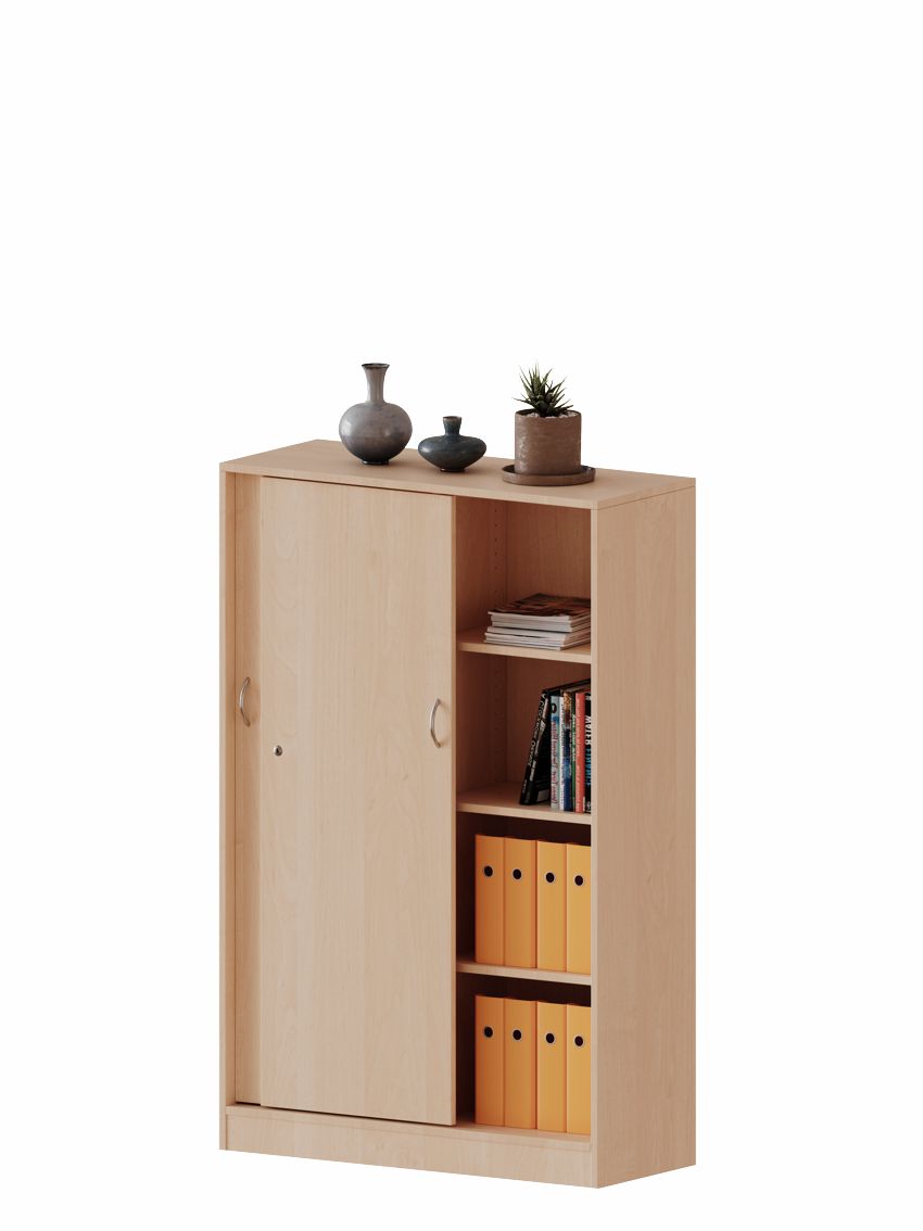 Schiebetürenschrank 4 OH, mit MW, 2 Breiten, 4 Dekore